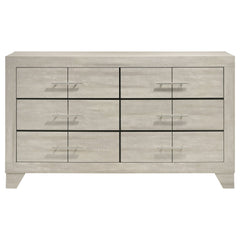 Trenton 6-drawer Bedroom Dresser Rustic Cream - What&