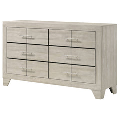 Trenton 6-drawer Bedroom Dresser Rustic Cream - What&