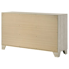 Trenton 6-drawer Bedroom Dresser Rustic Cream - What&