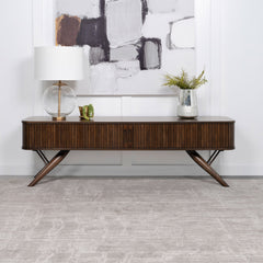 Valna Wood 71-inch TV Stand with Sliding Doors Walnut - What&