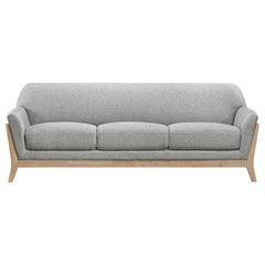 Vaughn Fabric Upholstered Flared Arm Sofa Grey - What&