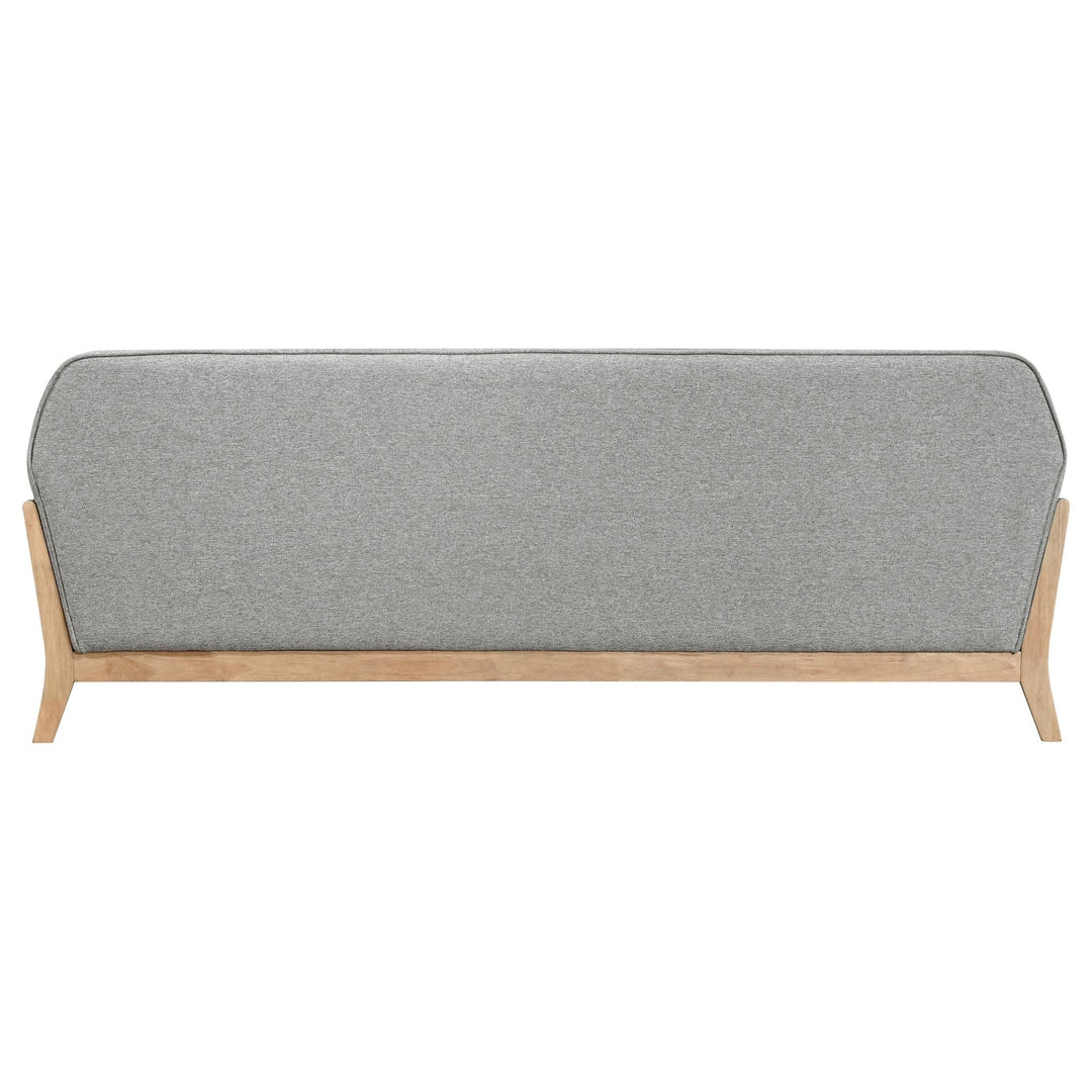 Vaughn Fabric Upholstered Flared Arm Sofa Grey - What&