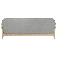 Vaughn Fabric Upholstered Flared Arm Sofa Grey - What&