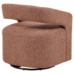 Westhill Boucle Upholstered Swivel Accent Chair Berry - What&