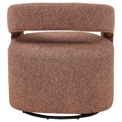 Westhill Boucle Upholstered Swivel Accent Chair Berry - What&