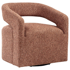 Westhill Boucle Upholstered Swivel Accent Chair Berry - What&