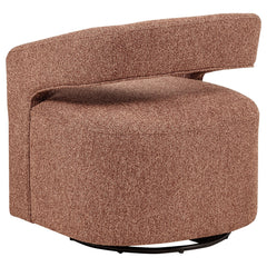 Westhill Boucle Upholstered Swivel Accent Chair Berry - What&