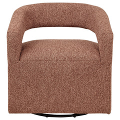 Westhill Boucle Upholstered Swivel Accent Chair Berry - What&