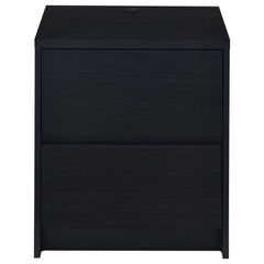 Westpark 2-drawer Nightstand LED Lights and USB Black - What&