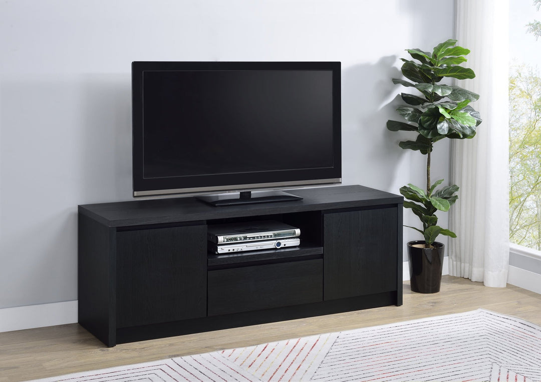 Winfield 60-inch 2-door TV Stand Media Console Black - What&