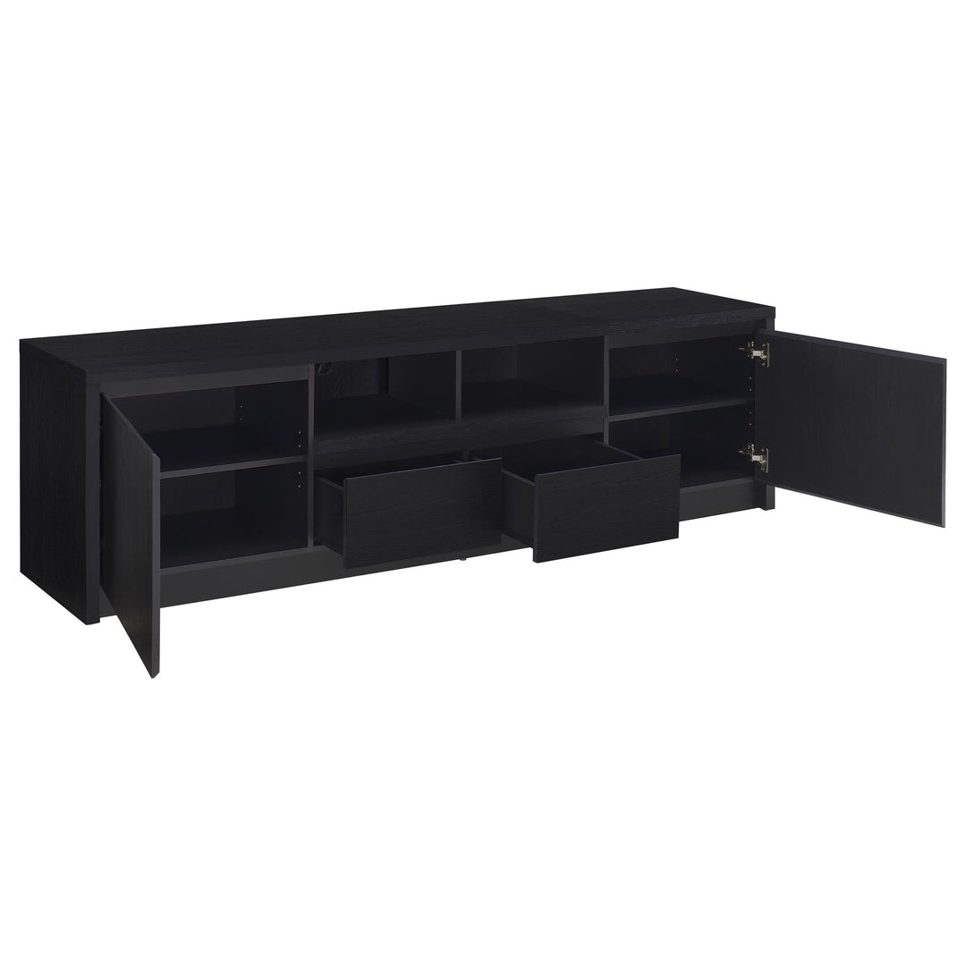 Winfield 78-inch 2-door TV Stand Media Console Black - What&