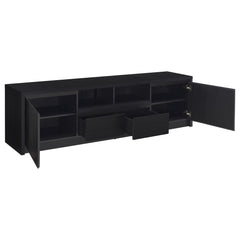 Winfield 78-inch 2-door TV Stand Media Console Black - What&