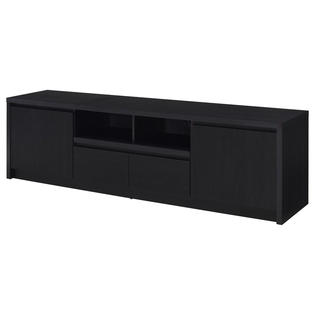 Winfield 78-inch 2-door TV Stand Media Console Black - What&