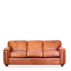 Cognac Leather Sofa - Whats New Furniture - Portland, Oregon