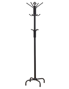 Collier 12 Hook Freestanding Coat Rack in black - studio front view - Coaster - Whats New Furniture Portland OR
