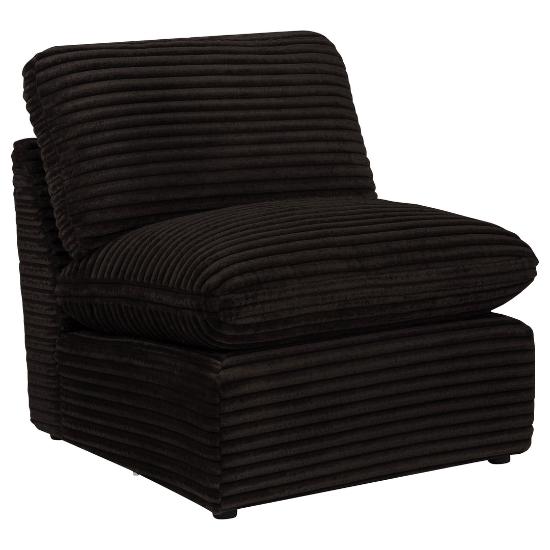 Collins Modular Armless Chair Chocolate Brown - What&