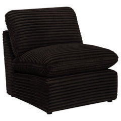 Collins Modular Armless Chair Chocolate Brown - What&