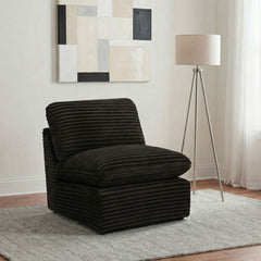 Collins Modular Armless Chair Chocolate Brown - What&