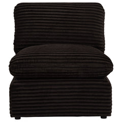 Collins Modular Armless Chair Chocolate Brown - What&