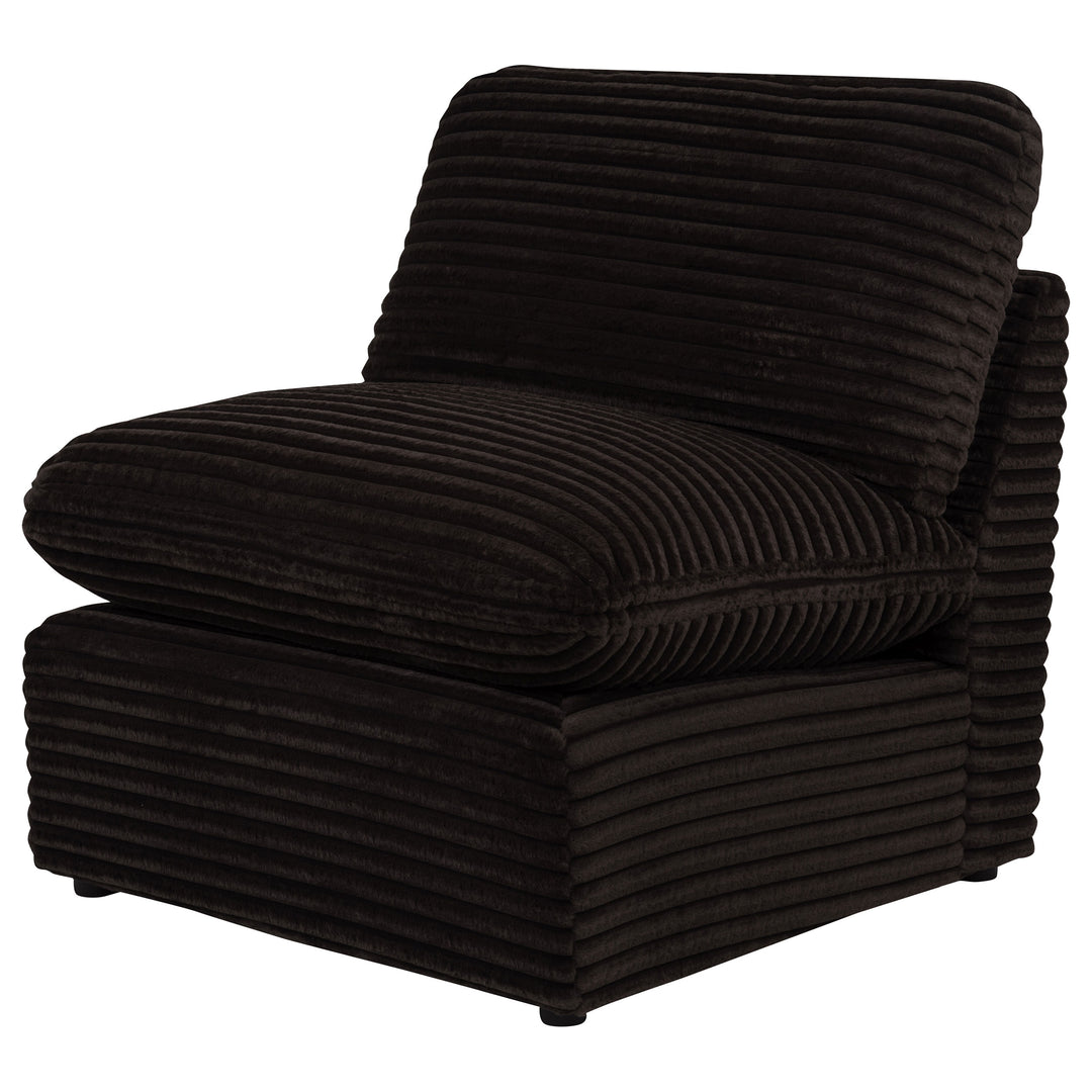 Collins Modular Armless Chair Chocolate Brown - What&