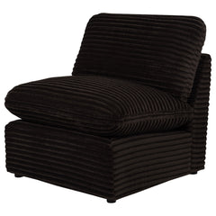 Collins Modular Armless Chair Chocolate Brown - What&