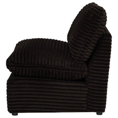 Collins Modular Armless Chair Chocolate Brown - What&