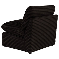 Collins Modular Armless Chair Chocolate Brown - What&