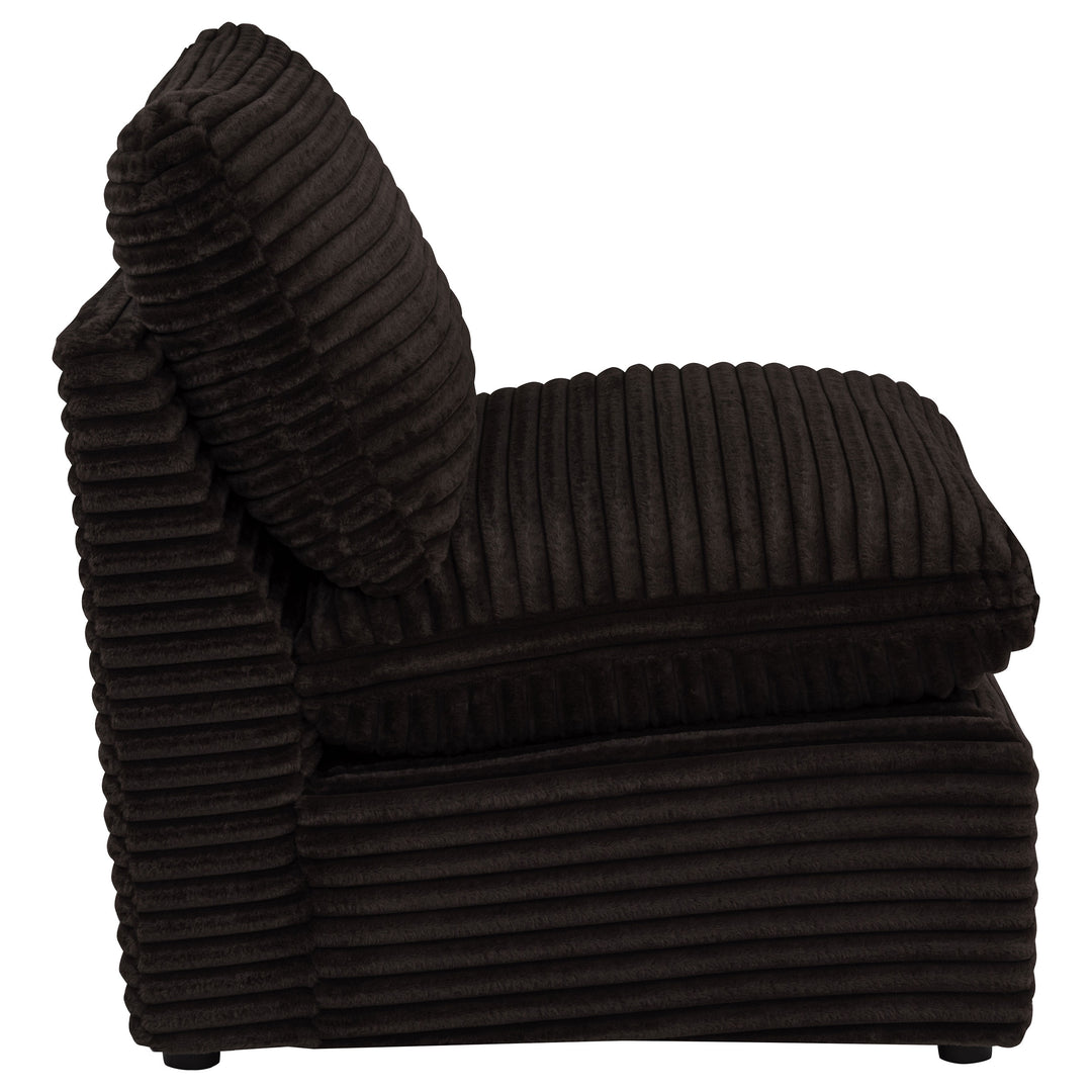 Collins Modular Armless Chair Chocolate Brown - What&