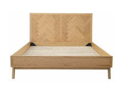 Colton Queen Bed Frame in Natural - queen natural wood bed frame by LH Imports - Whats New Furniture Portland OR