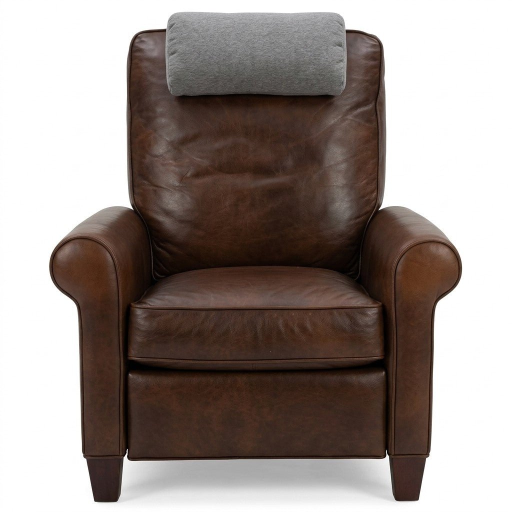 Whiskey Leather Recliner by Comfort Design - consignment furniture Portland