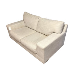 Comfy Cream Loveseat detail view 2 - Whats New Furniture - Portland, Oregon