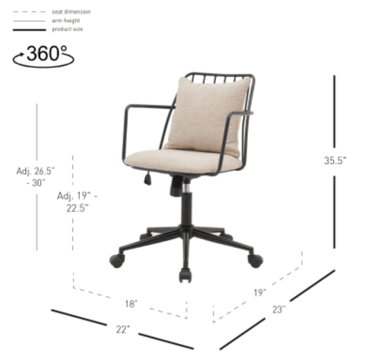 Edison Fabric Office Chair - What&