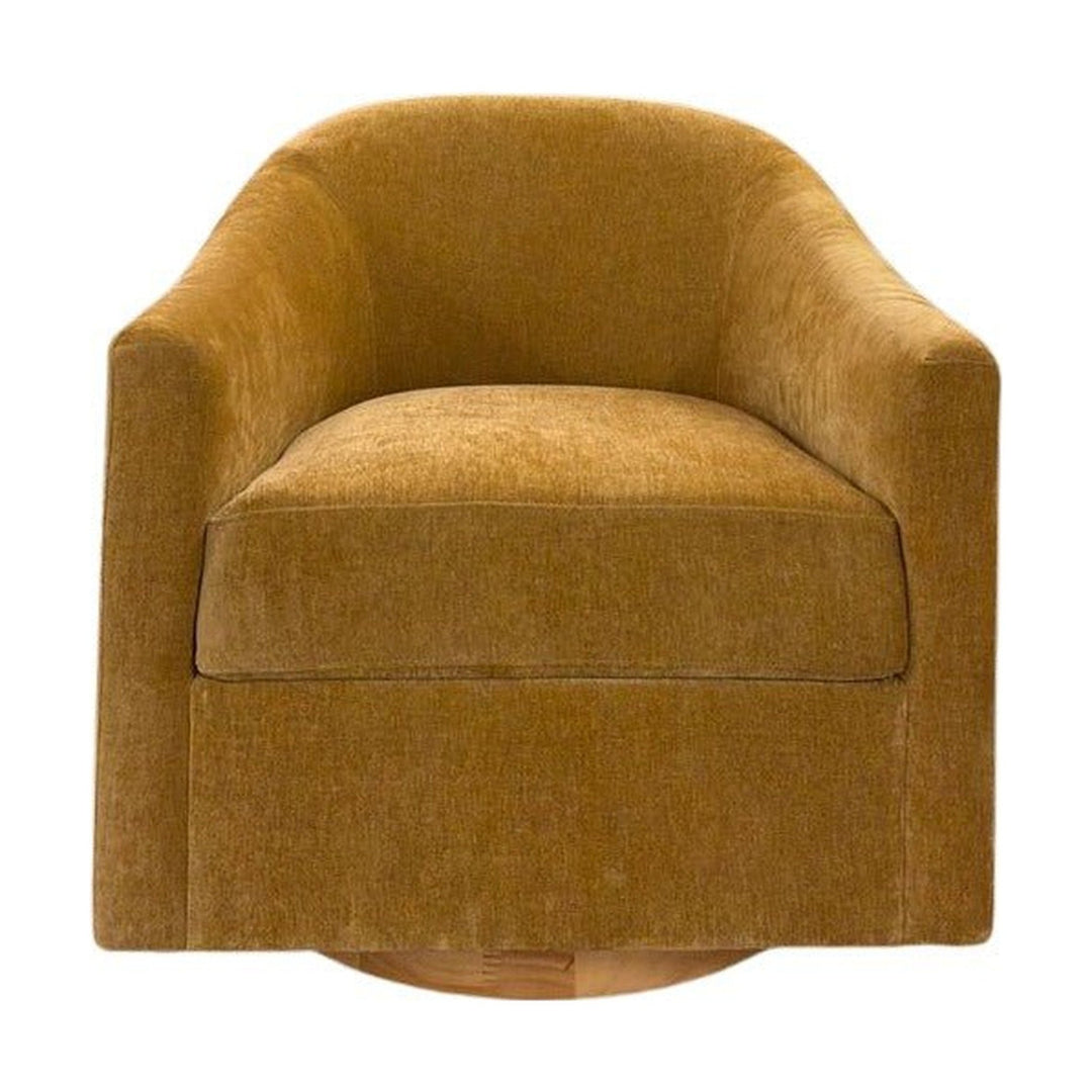Augustine Chenille Swivel Chair - consignment furniture Portland