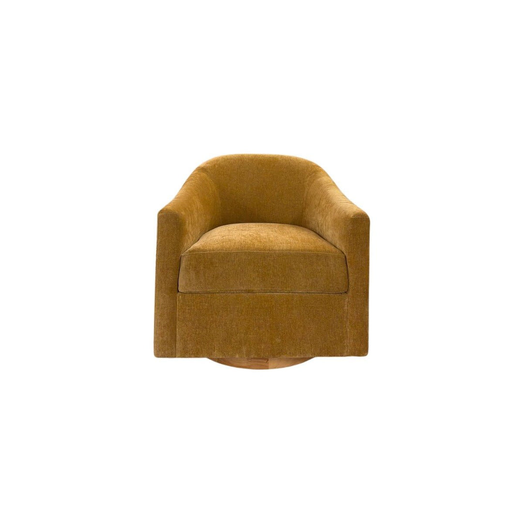 Augustine Chenille Swivel Chair - consignment furniture Portland