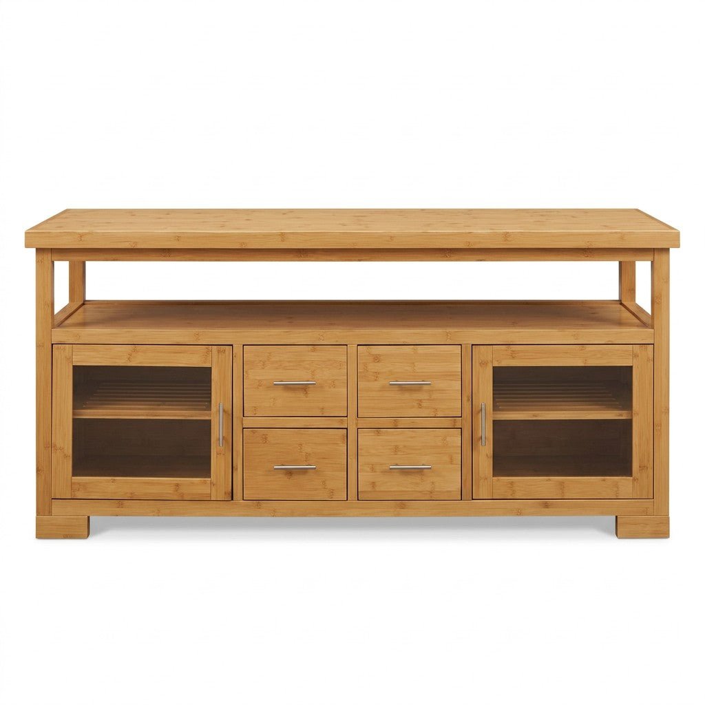 Bamboo Media Cabinet - consignment furniture Portland