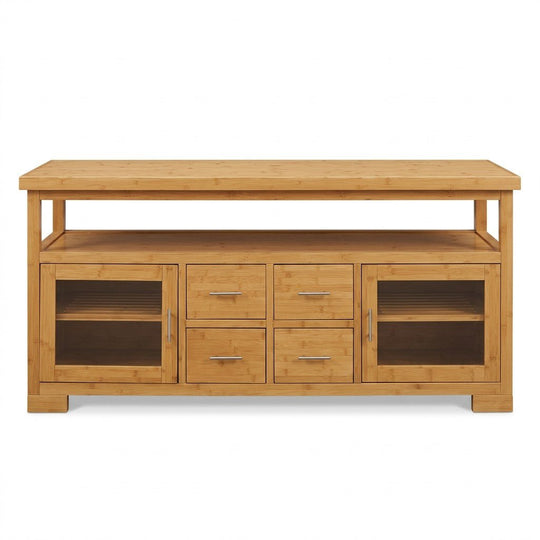 Bamboo Media Cabinet - consignment furniture Portland