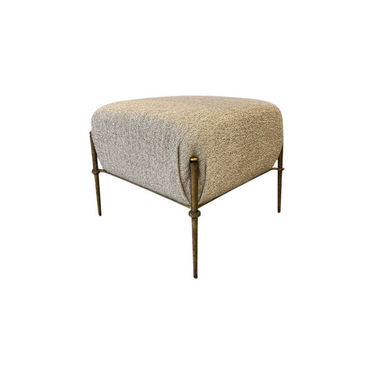 Beige Custom Designer Ottoman - view 3