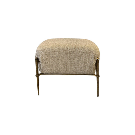 Beige Custom Designer Ottoman - view 2