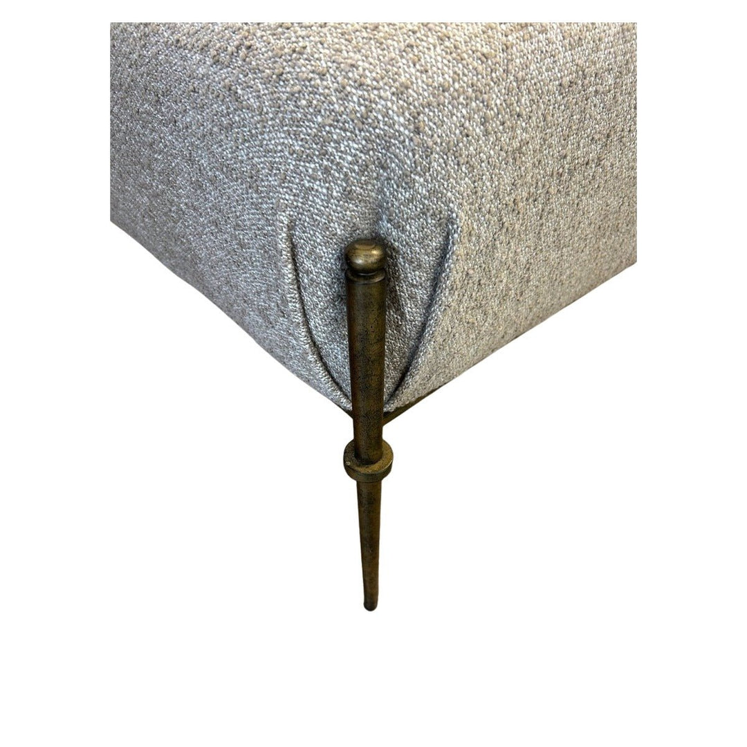 Beige Custom Designer Ottoman - view 4