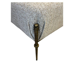 Beige Custom Designer Ottoman - view 4