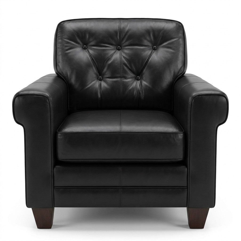 Black Armchair - consignment furniture Portland
