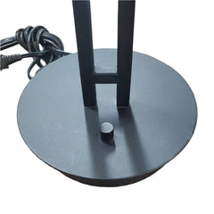 Modern Black Asian - Style Table Lamp with Glass Shade - Whats New Furniture - Portland, Oregon
