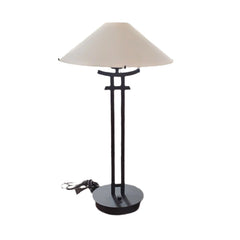Modern Black Asian - Style Table Lamp with Glass Shade - Whats New Furniture - Portland, Oregon