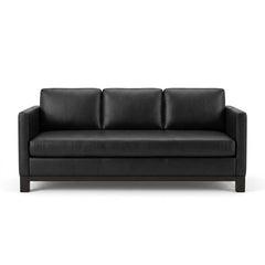 Black Mid-Century Sofa - consignment furniture Portland