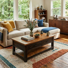Black &amp; Oak Coffee Table - view 4