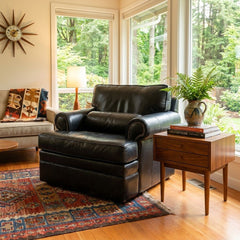 Black Swivel Armchair - view 5
