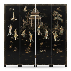 Black Vintage Room Divider - consignment furniture Portland