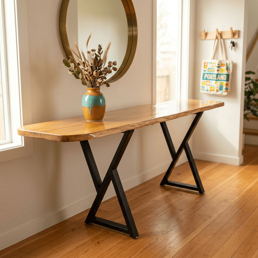Blonde Console Table - view 4