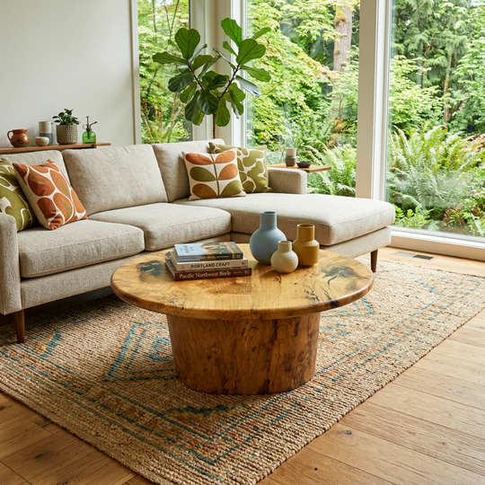 Blonde Myrtle Wood Coffee Table - view 5