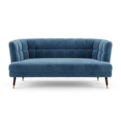 Blue Cuddle Loveseat - consignment furniture Portland